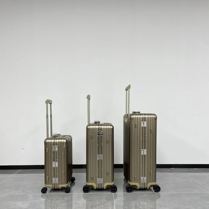 TITANIUM ELITE AEROSPACE-GRADE ALUMINUM TRUNK & LUGGAGE TRIO SET