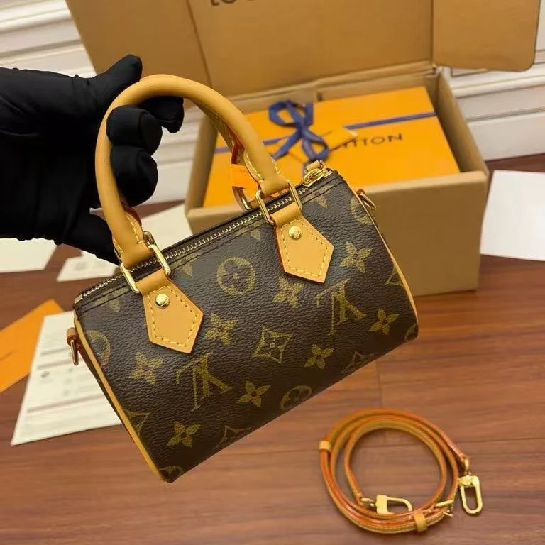 ICONIC MINI MONOGRAM SATCHEL WITH VACHETTA LEATHER TRIM