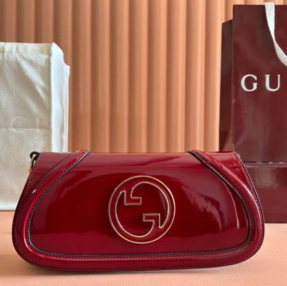 BLONDIE SMALL SHOULDER BAG RED PATENT LEATHER