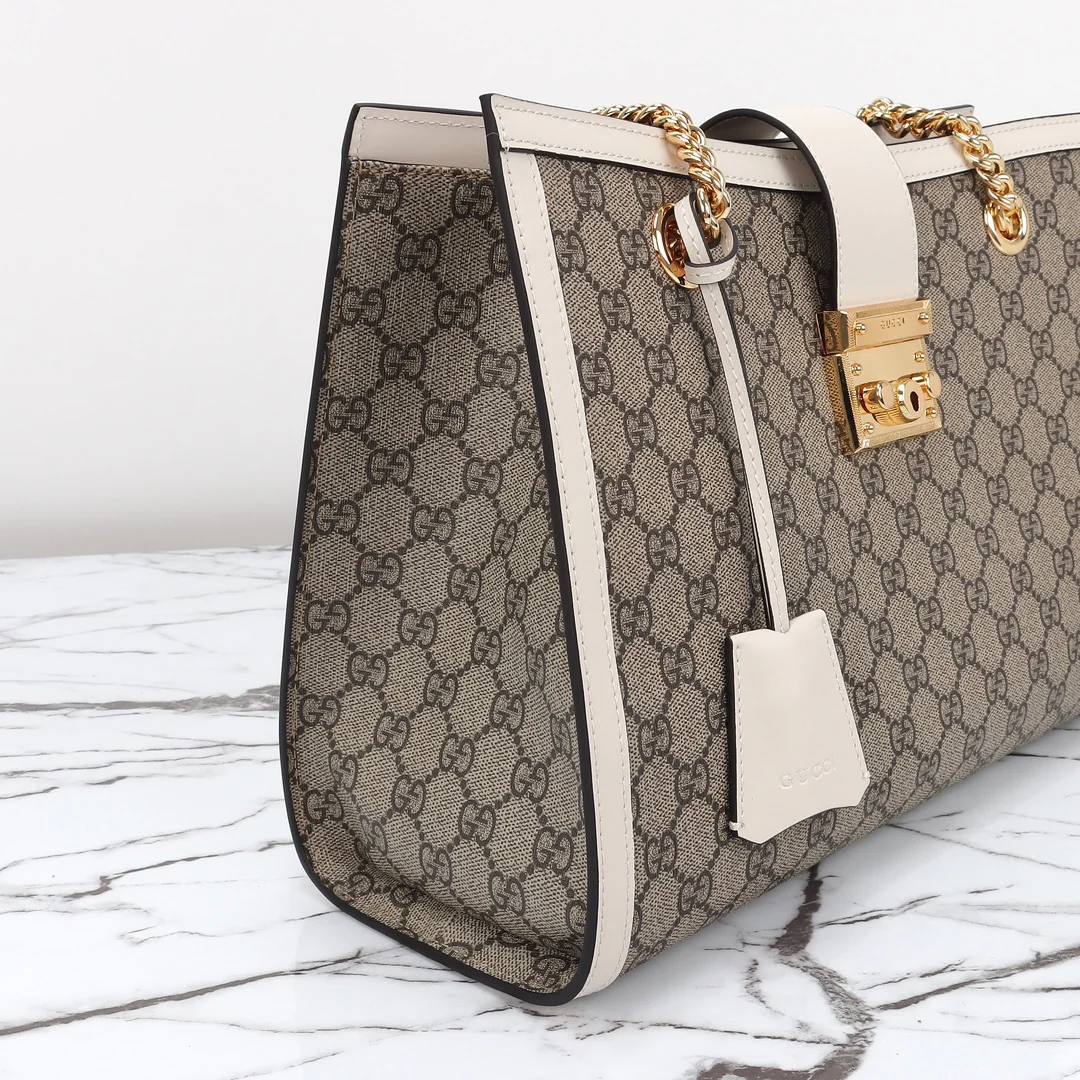 PREMIUM STITCHED LUXURY TOTE WITH GOLD HARDWARE
