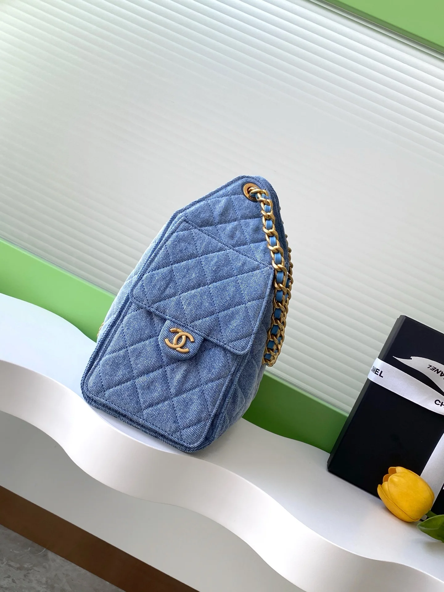 RETRO DENIM 25 HOBO SHOULDER BAG 30CM