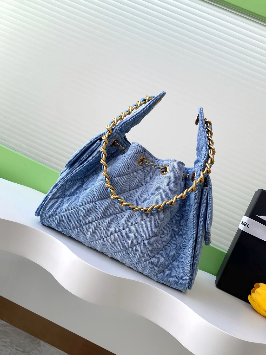 RETRO DENIM 25 HOBO SHOULDER BAG 30CM
