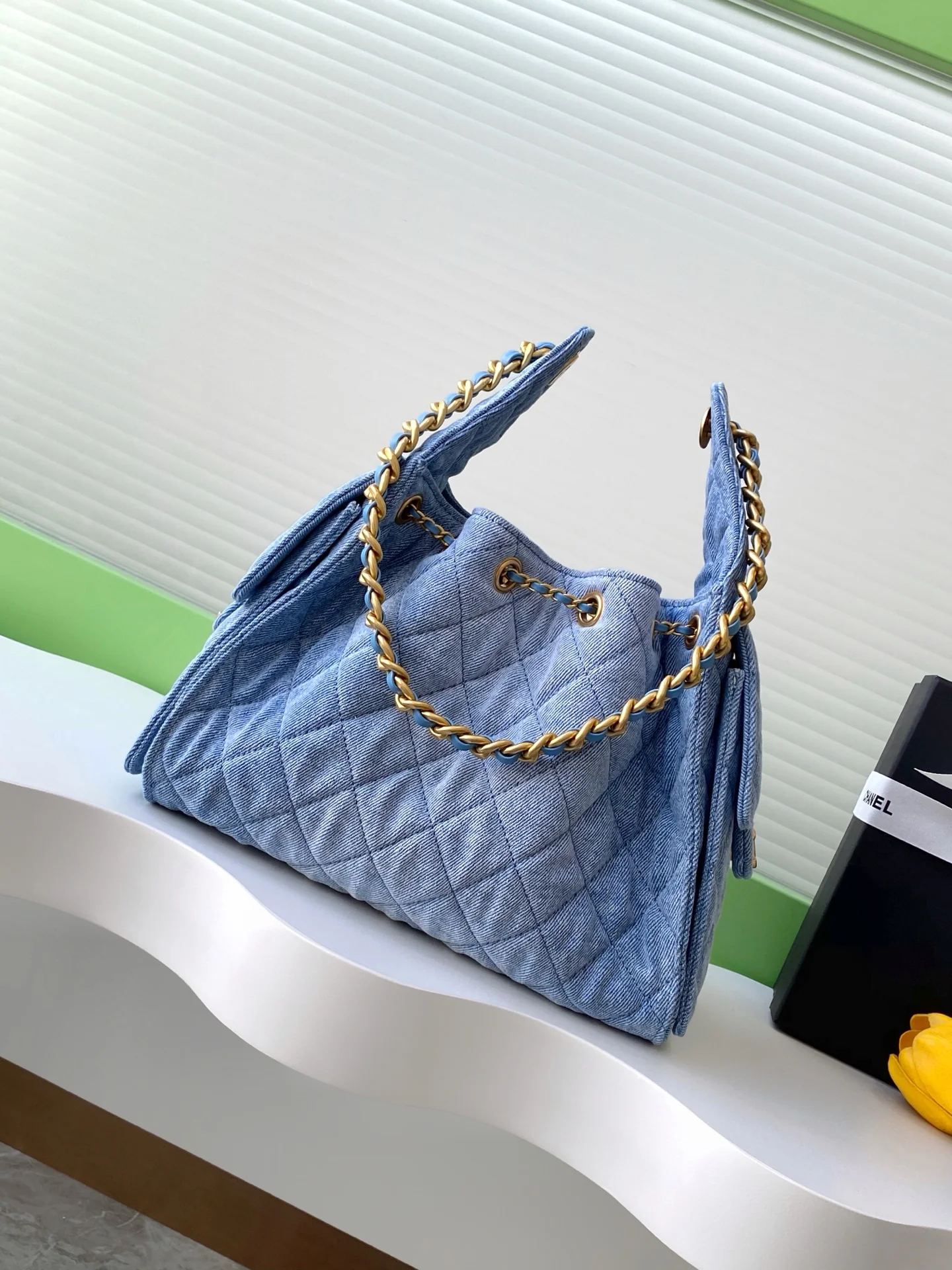 RETRO DENIM 25 HOBO SHOULDER BAG 30CM