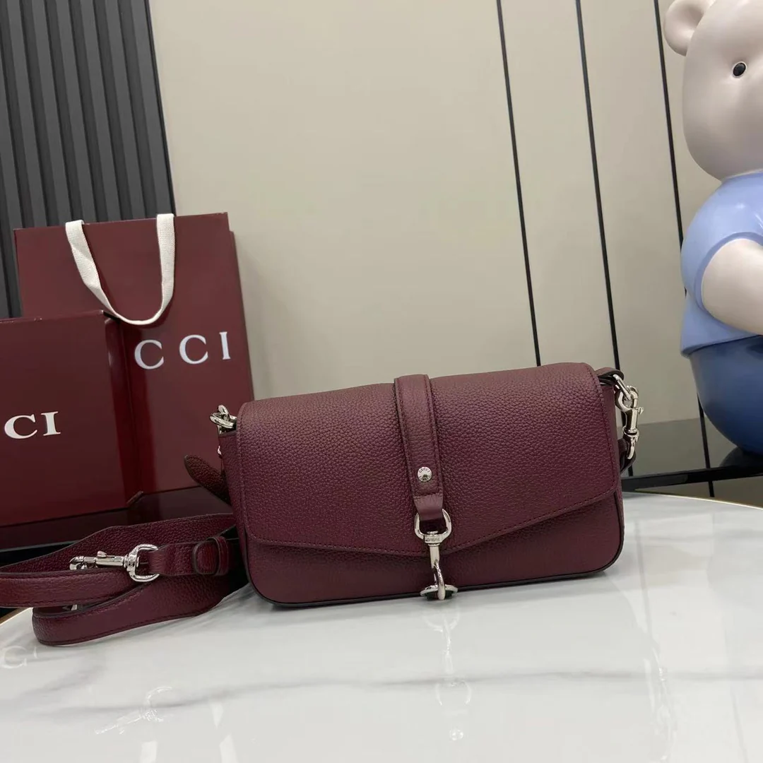 CROSSBODY BAG ANCORA RED LEATHER