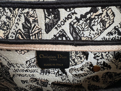 EMBROIDERED BLACK DENIM SADDLE BAG WITH FRINGE