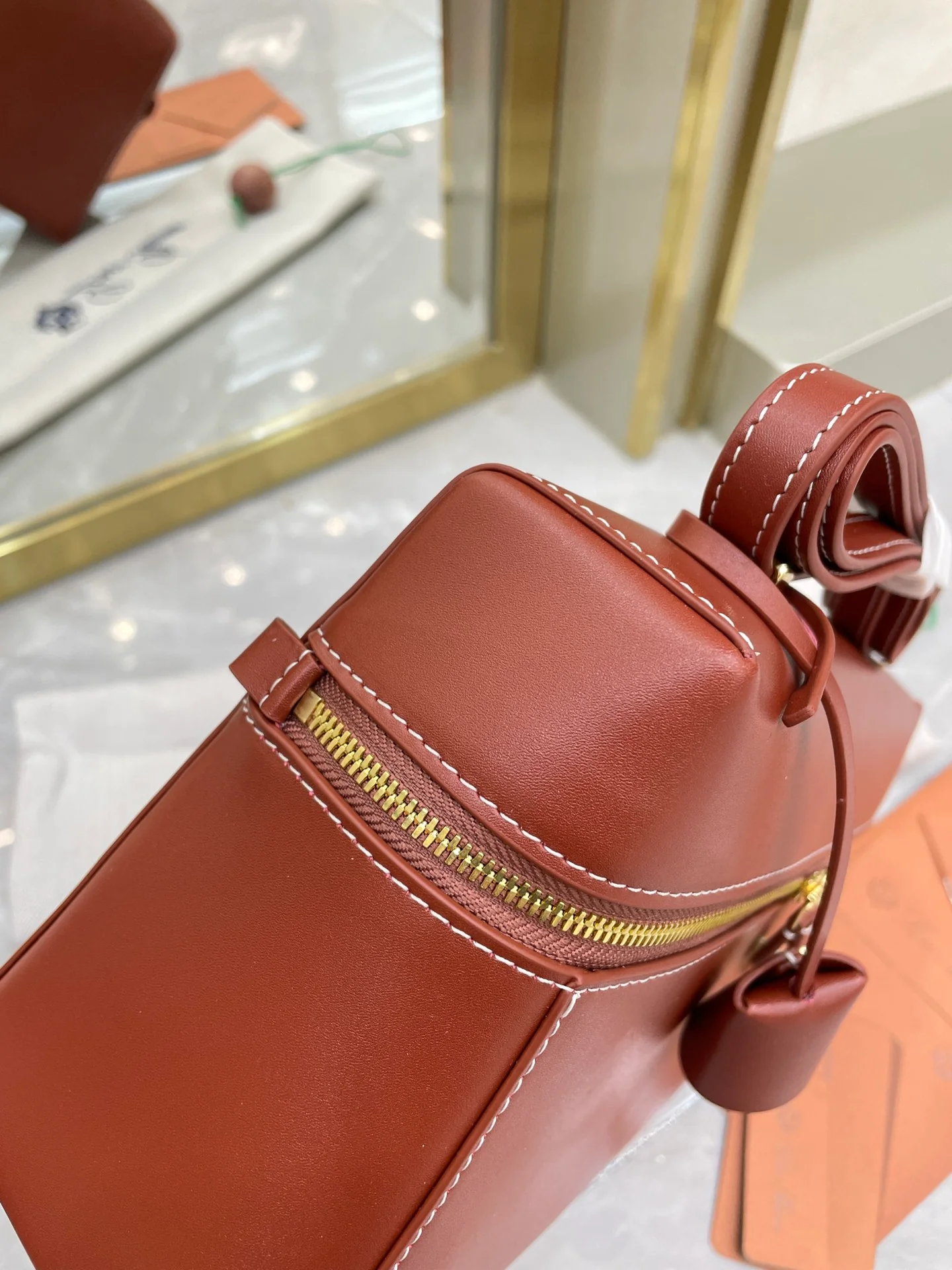 SADLE LORO LEATHER BAG