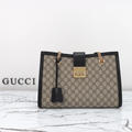 PREMIUM STITCHED LUXURY TOTE WITH GOLD HARDWARE