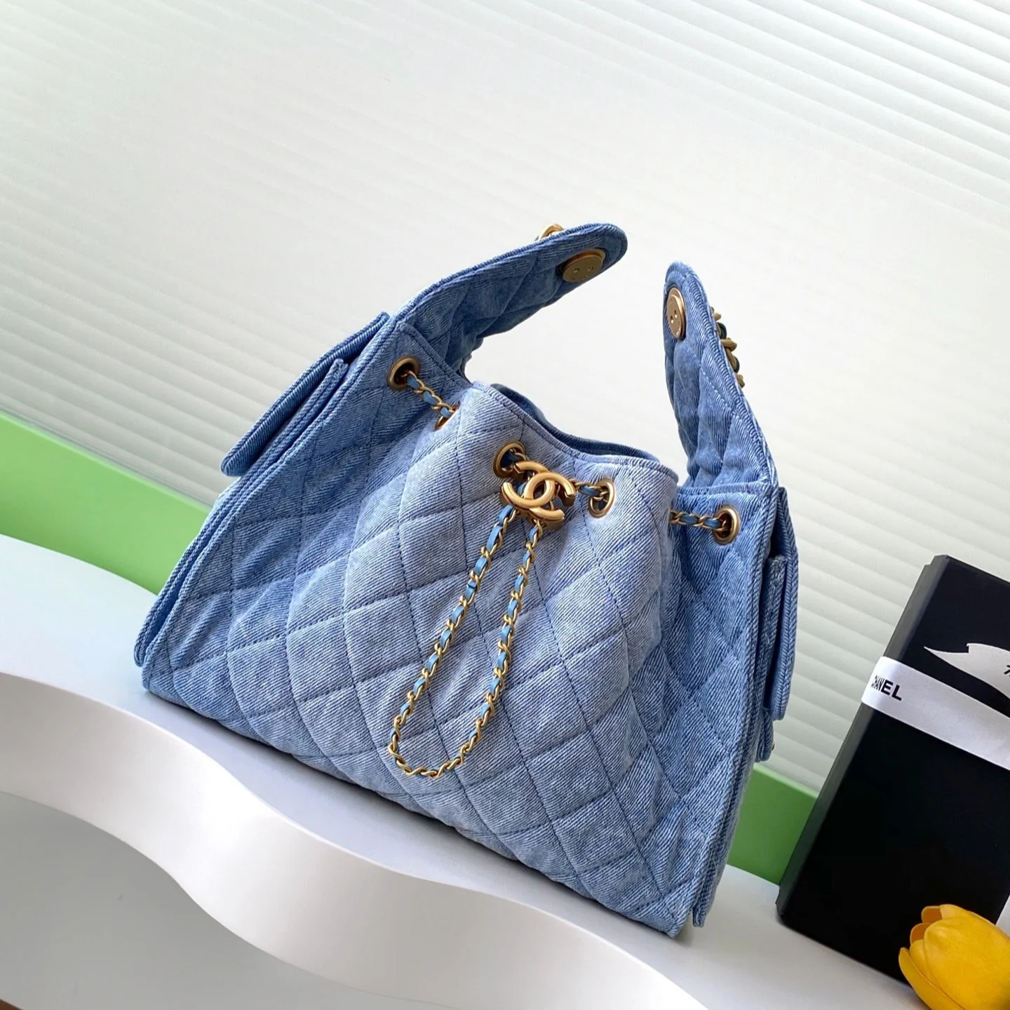 RETRO DENIM 25 HOBO SHOULDER BAG 30CM