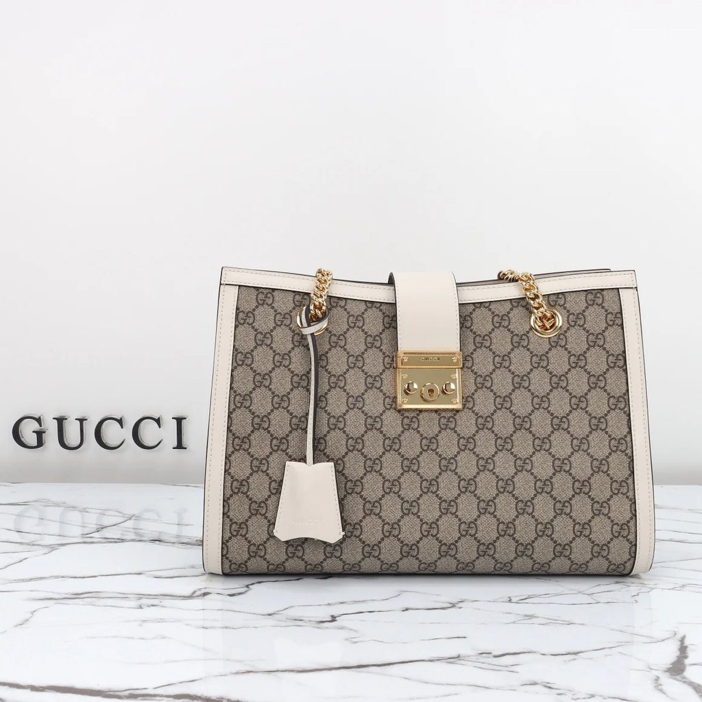 PREMIUM STITCHED LUXURY TOTE WITH GOLD HARDWARE