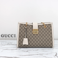 PREMIUM STITCHED LUXURY TOTE WITH GOLD HARDWARE