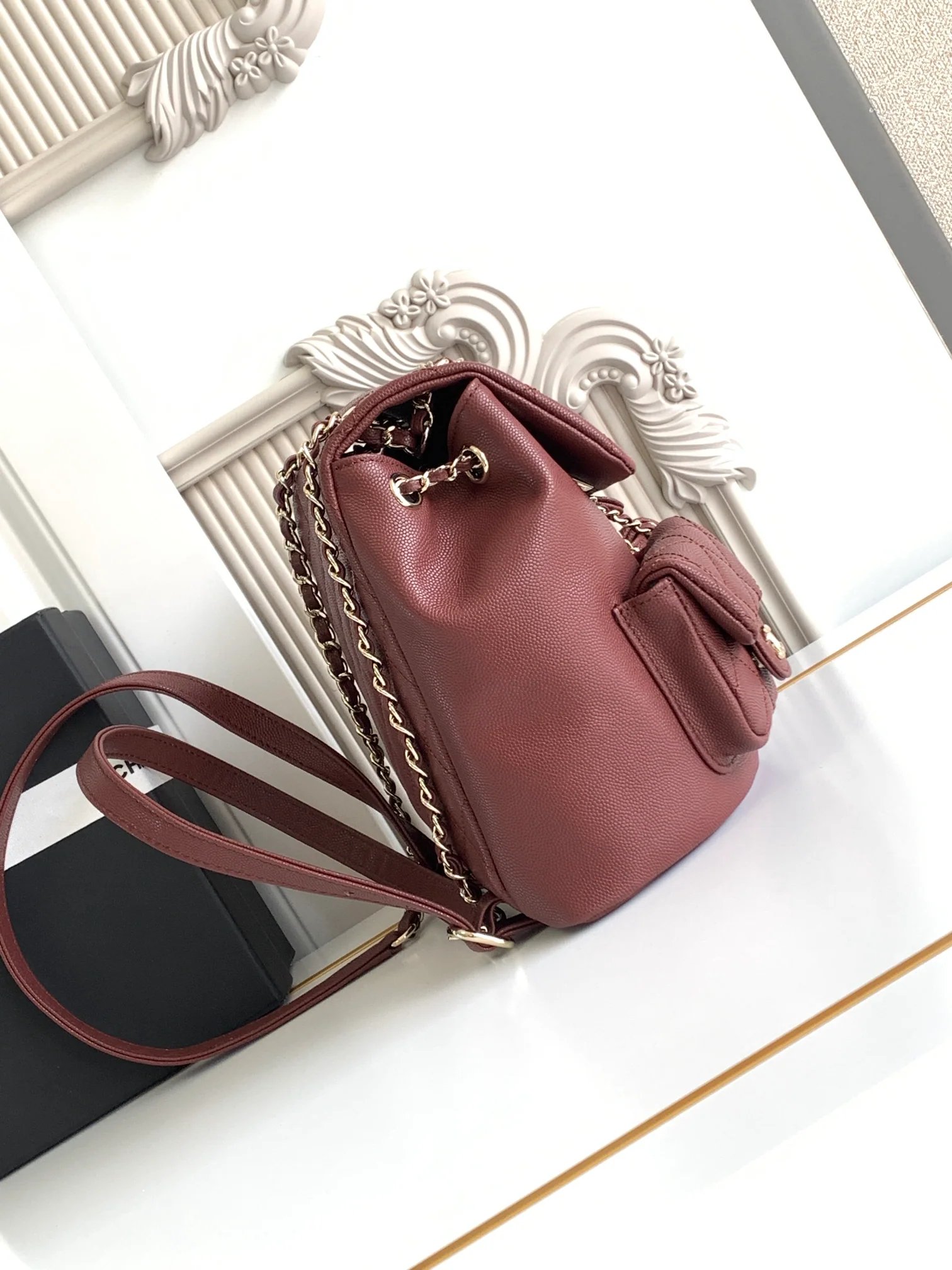 CLASSIC DUMA LEATHER BACKPACK-21 CM