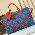 MONOGRAM DENIM CERISE