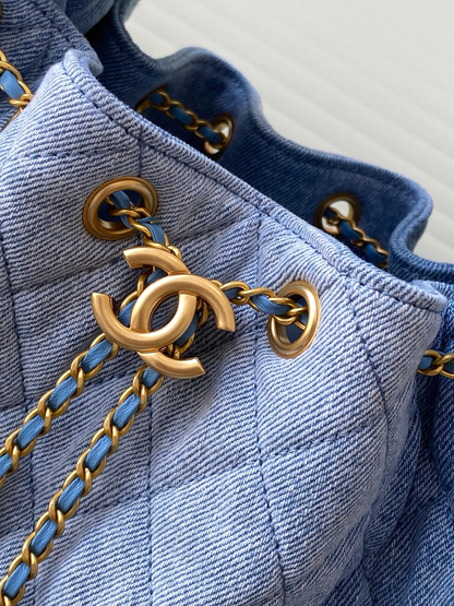 RETRO DENIM 25 HOBO SHOULDER BAG 30CM