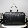 PREMIUM MATTE EBONY TRAVEL DUFFEL WITH ARTISAN TEXTURE