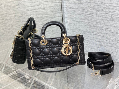 CLASSIC QUILTED D-JOY STYLE BAG-26CM