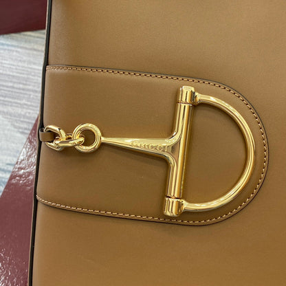BUCKET BAG BROWN LEATHER